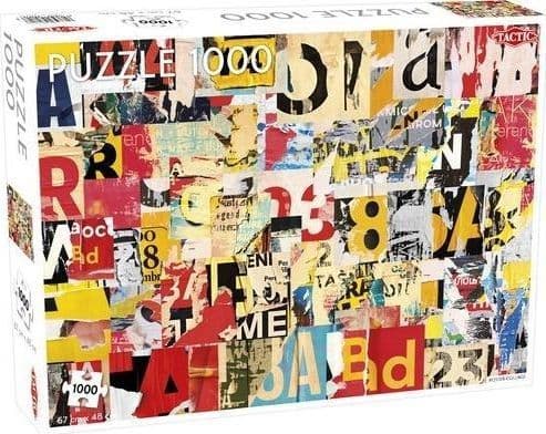 Tactic Poster Collage 1000 pcs, 1000 stykker, Kunst, 9 år