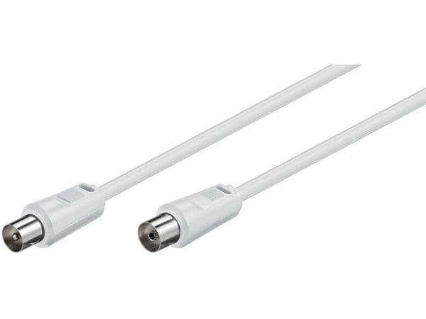 Microconnect COAX015W, 1,5 m, Koaksiaalinen, Koaksiaalinen, Valkoinen