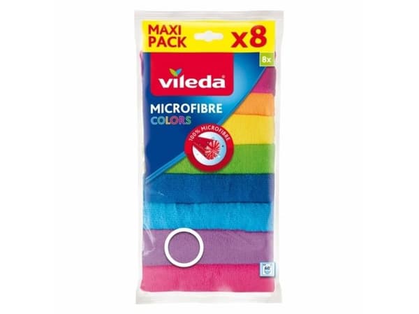 Vileda 4023103185975, Polyamid, Polyester, Multifärg, Hand/machine washing, 8 styck