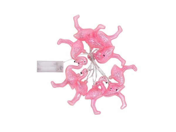 Lyskæde med flamingoer