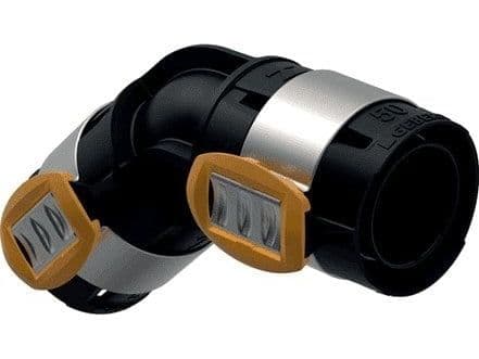 Geberit FlowFit bøjning: 45°, Materiale=PPSU, d=63mm