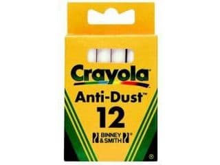 Crayola Anti Dust Krita - Vit 12 st
