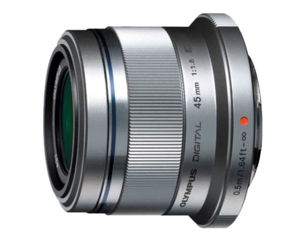 Olympus M.Zuiko Digital - Teleobjektiv - 45 mm - f/1.8 - Micro Four Thirds - för OM-D E-M10; PEN E-P1, E-P2, E-P3, E-PL1, E-PL10, E-PL2, E-PL3, E-P...