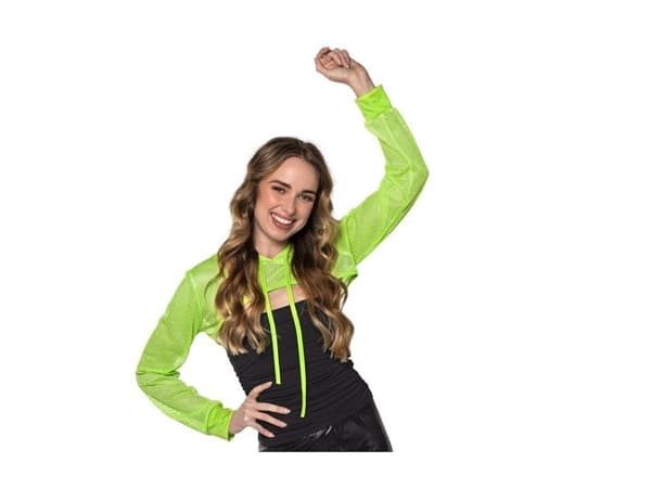 Neon grønn nettingbolero