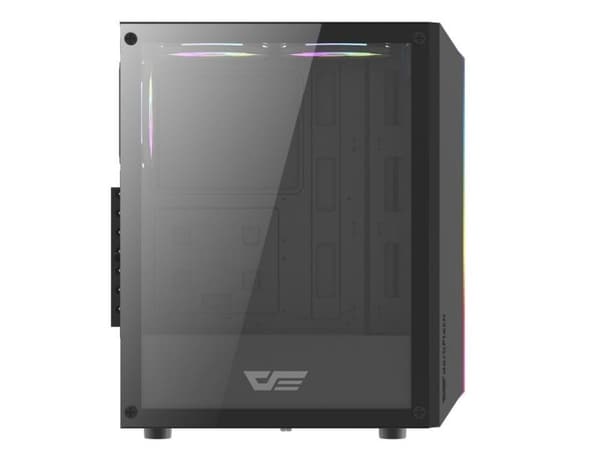 darkFlash DK151, Midi Tower, PC, Sort, ATX, ITX, Micro ATX, ABS, Herdet glass, 16 cm