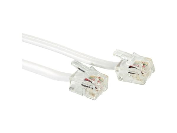 Value RJ-12 Cable, 6P4C 15 m, Harmaa