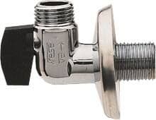 1/2" kulventil med vinkelnippel
