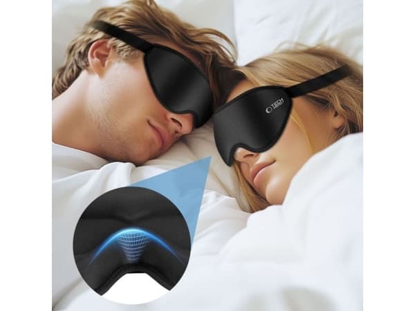 Tech-Protect Eyeshade sovemaske - svart