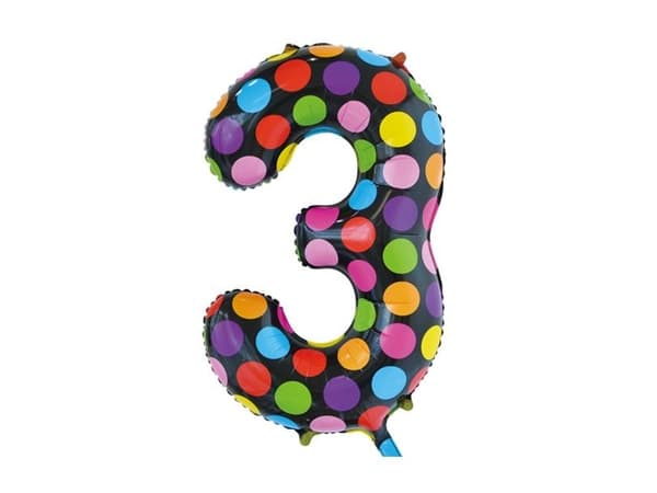Folie tal ballon 3 Dots, 86 cm
