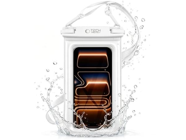 Tech-Protect UWC7 6,9\" vanntett etui - hvit