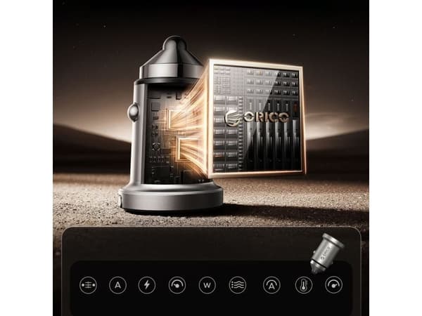 Orico MiniRing Pro 45W billaddare USB-A + USB-C (silver)