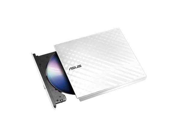 ASUS SDRW-08D2S-U LITE - Diskenhet - DVD±RW (±R DL) / DVD-RAM - 8x/8x/5x - USB 2.0 - extern - vit