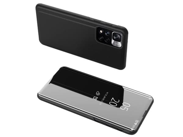 Clear View Case flip tapauksessa Huawei Nova 8i musta
