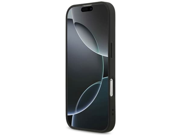 Guess Fixed Glitter Big 4G deksel til iPhone 17 - svart