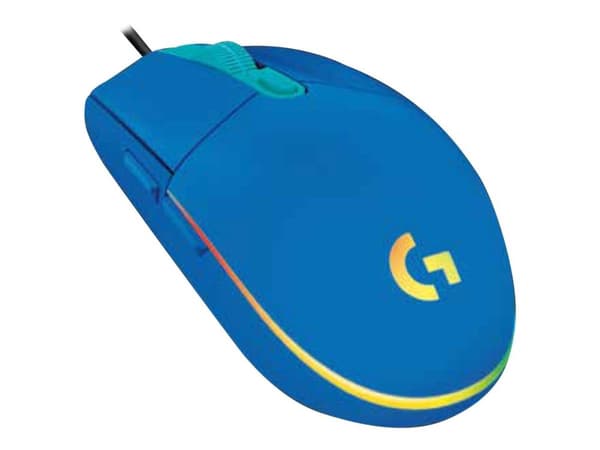 Logitech G G102 Lightsync, USB A-tyyppi, 8000 DPI, 1 ms, Sininen