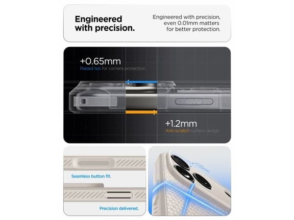 Spigen iPhone 2026 Pro Max/ 17 Pro Max Liquid Air Natural Titanium, Mobilskal, Apple