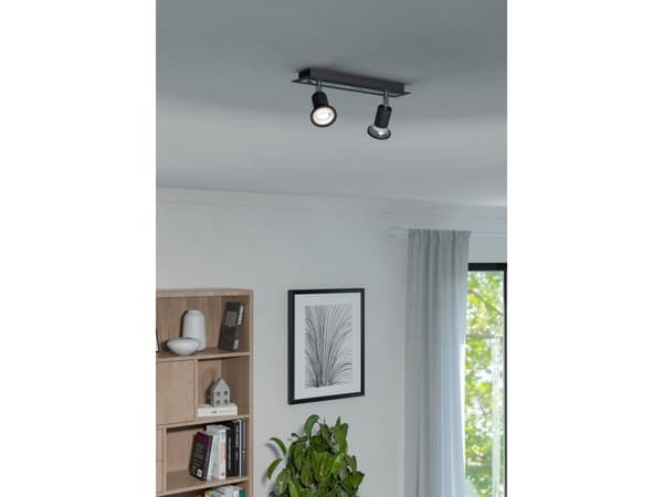 EGLO SARRIA spot 2L sort/krom