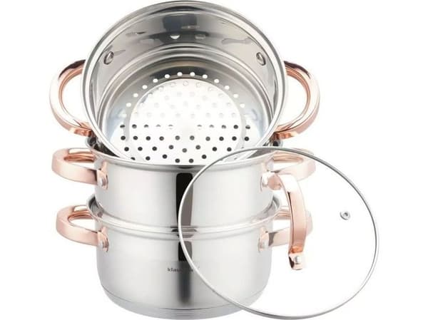 Klausberg dampsett 4 elementer 18 cm KB-7726 rosegull