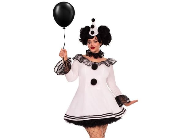 Pierrot Clown kostume, Plus