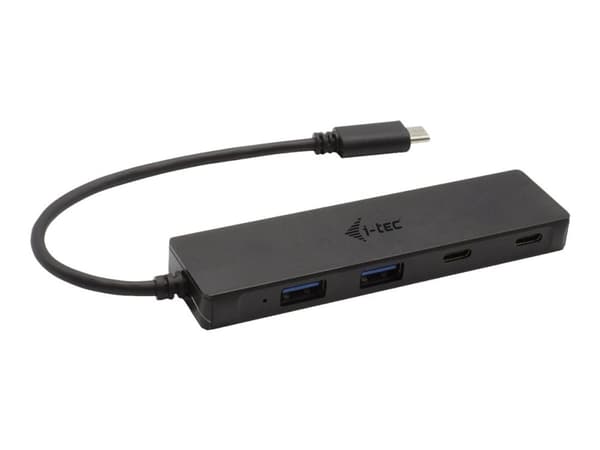 i-Tec - Hub - 2 x USB 3.2 Gen 2 + 2 x USB-C 3.2 Gen 2 - stasjonær