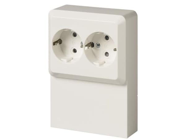 ABB Panel Connector DOUBLE 250V/16A valkoinen