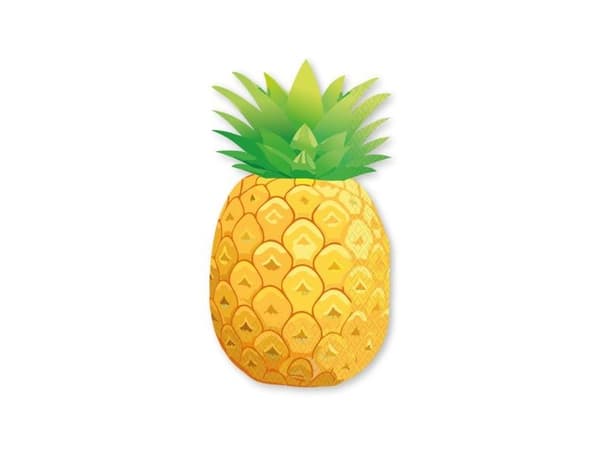 Ananas servietter, 20 stk