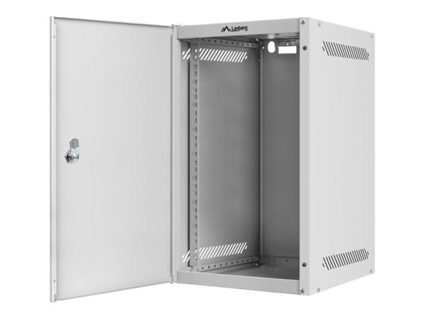 Lanberg - Rack skåp - väggmontering - RAL 7035, grå - 9U - 10"