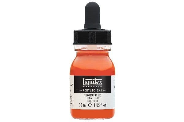 Professionell akrylfärg 30 ml fluorescerande röd 983