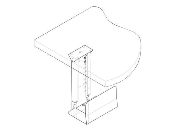 Secomp CS-10 - Holder for systemenhet - sølv