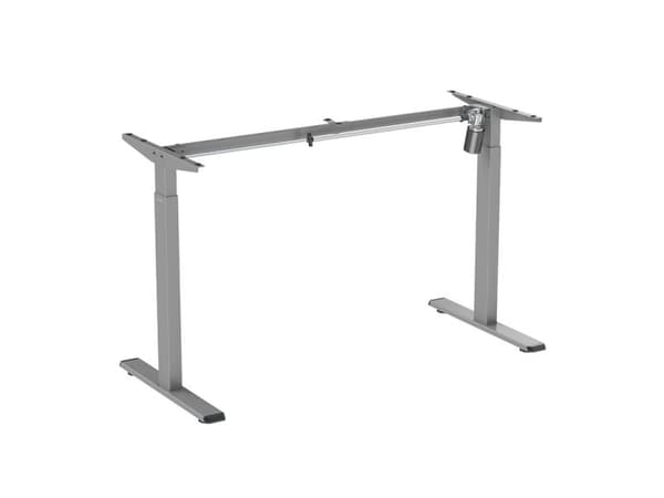LogiLink Sit-Stand desk frame, single motor, easy-use controller, grey