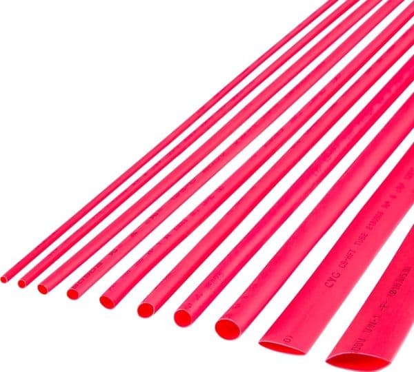 Cabletech Lämpökutisteputket 4,5 mm-1 m punainen Cabletech