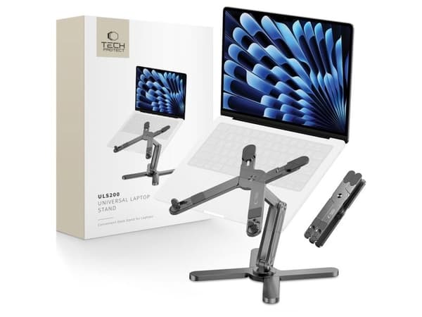 Tech-Protect ULS200 universell stand for bærbare opptil 16" - grå