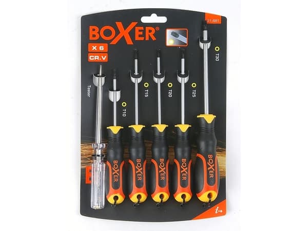 Boxer® ruuvimeisselisarja TORX 6 osaa