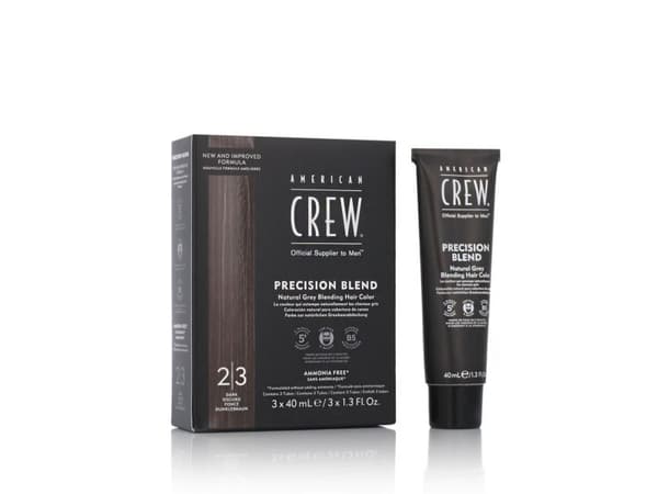 American Crew CLASSIC: PRECISION BLEND Natural Gray Coverage 2-3 Dark 3 x 40 ml