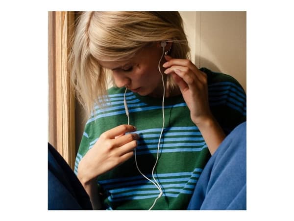 Sudio V3 - Ørepropper med mikrofon - i øret - kablet - USB-C - hvit