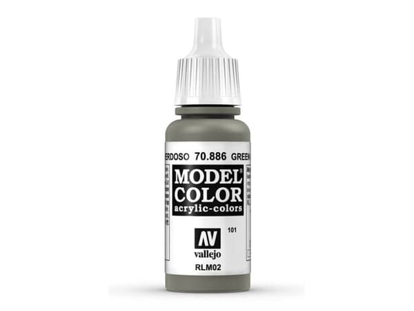 Vallejo 70.886, 17 ml, Grønn, Grå, Matte, Flaske