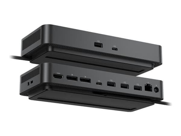 Dell Pro Dock WD25 - Dokkingstasjon - USB-C - HDMI, 2 x DP, USB-C - 1GbE, 2.5GbE - 130 watt - BTO - med 3 års Basic Hardware Service med Advanced E...