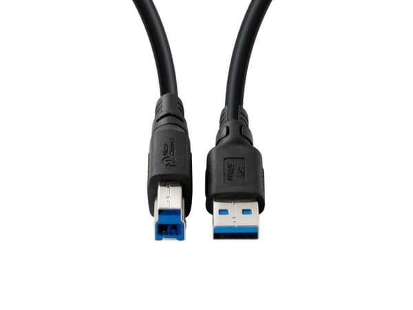 USB-kabel MicroConnect USB-A til USB-B 2 m svart (ColorFlex USB 3.2 A-B Gen 1)