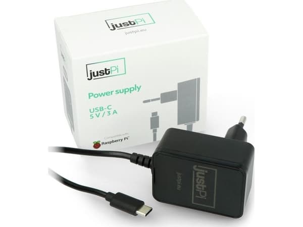 JustPi strømforsyning til Raspberry Pi 4B (SHR-14516)