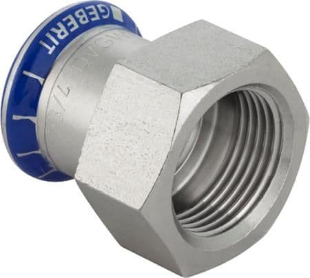 GEBERIT Overgang rustfri 35-11/4 muffe / muffe mapress