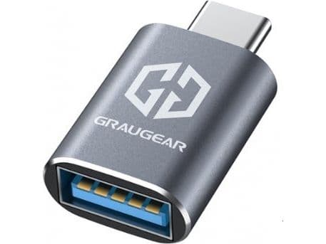 USB-adapter Graugear USB-A til USB-C grå (G-AD-ATC-10G-2)