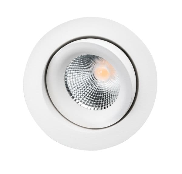Downlight Junistar Lux Isosafe 7W 3000K, hvid