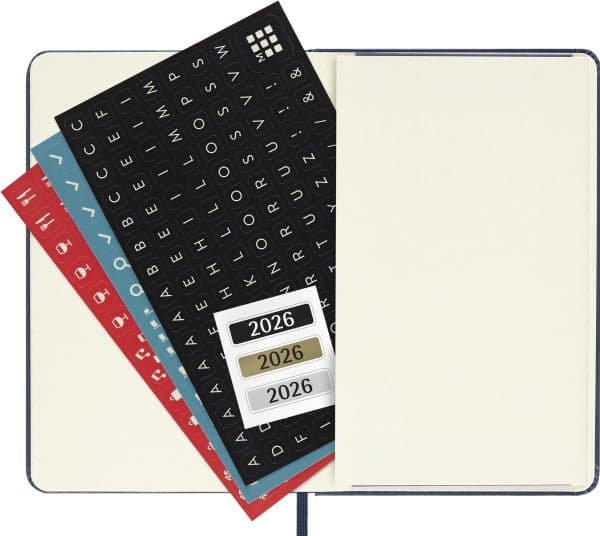 Classic Hard 12M Week Note Pocket Sapphire Blue 2026