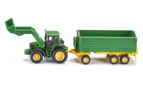 Siku - John Deere traktor/laster &amp; Trailer 1:87 Målestokk