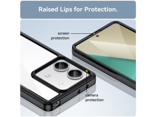 Etui Outer Space Case z żelową ramką do Xiaomi Redmi Note 13 Pro - sort