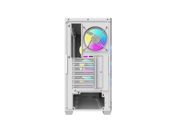 Darkflash DS900WS PC-kabinett (hvit) + 4 ARGB-vifter