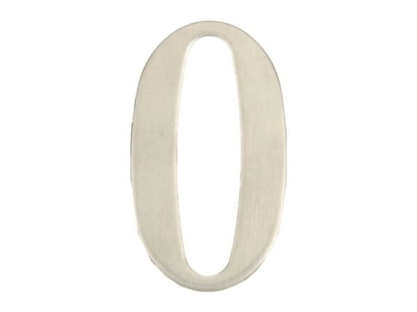 Husnummer dør 0 Ss-0 62 mm rustfritt stål