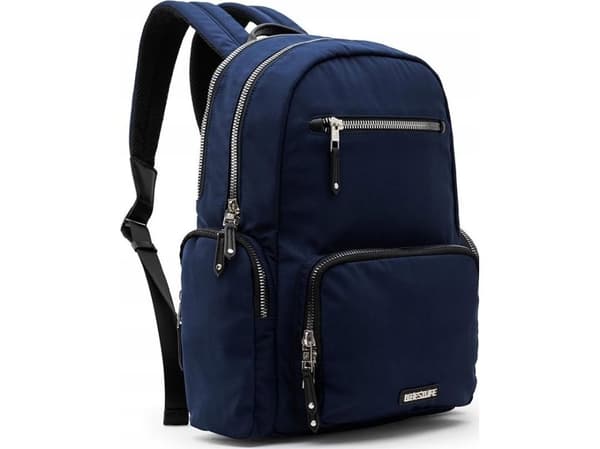 Ryggsäck Bestlife för notebook 14,1", jade, blå, polyester
