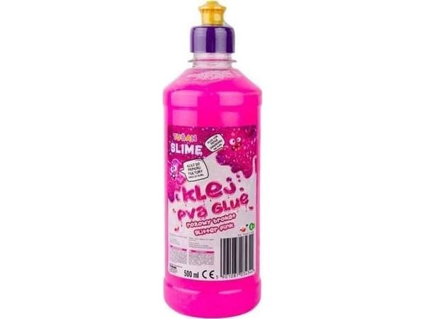 Rosa glitterlim 500 ml