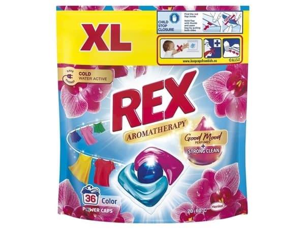 Rex Aromatherapy Power Caps Orkidea Yleispesukapselit, 36 kappaletta